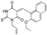 (5Z)-1-ALLYL-5-[(2-ETHOXY-1-NAPHTHYL)METHYLENE]-2-THIOXODIHYDROPYRIMIDINE-4,6(1H,5H)-DIONE 结构式