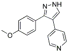 4-[3-(4-METHOXYPHENYL)-1H-PYRAZOL-4-YL]PYRIDINE 结构式