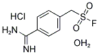 (4-Amidinophenyl)-methanesulfonyl fluoride hydrochloride monohydrate 结构式