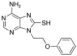 6-AMINO-9-(2-PHENOXYETHYL)-9H-PURINE-8-THIOL 结构式