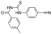 1-(4-NITRILOPHENYL)-3-(4-METHYLBENZOYL)THIOUREA 结构式