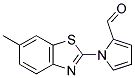 1-(6-METHYL-1,3-BENZOTHIAZOL-2-YL)-1H-PYRROLE-2-CARBALDEHYDE 结构式
