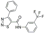 4-PHENYL-N-[3-(TRIFLUOROMETHYL)PHENYL]-1,2,3-THIADIAZOLE-5-CARBOXAMIDE 结构式