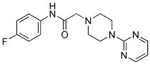 N-(4-FLUOROPHENYL)-2-(4-PYRIMIDIN-2-YLPIPERAZINYL)ETHANAMIDE 结构式