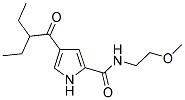 4-(2-Ethylbutanoyl)-N-(2-methoxyethyl)-1H-pyrrole-2-carboxamide 结构式