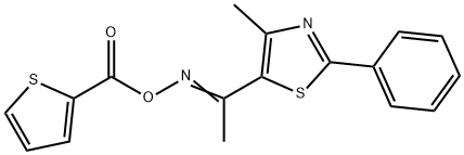 4-METHYL-2-PHENYL-5-([(2-THIENYLCARBONYL)OXY]ETHANIMIDOYL)-1,3-THIAZOLE 结构式