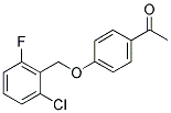 1-(4-[(2-CHLORO-6-FLUOROBENZYL)OXY]PHENYL)-1-ETHANONE 结构式