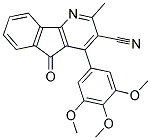 2-METHYL-5-OXO-4-(3,4,5-TRIMETHOXYPHENYL)-5H-INDENO[1,2-B]PYRIDINE-3-CARBONITRILE 结构式