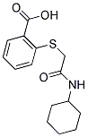 2-环己基氨基甲酰甲基硫基苯甲酸 结构式