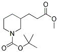 METHYL N-BOC-3-PIPERIDINEPROPIONATE 结构式