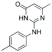 6-METHYL-2-P-TOLYLAMINO-3H-PYRIMIDIN-4-ONE 结构式