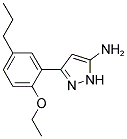 3-(2-Ethoxy-5-propylphenyl)-1H-pyrazol-5-ylamine 结构式