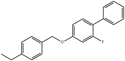 4-Ethylbenzyl 2-fluoro[1,1'-biphenyl]-4-yl ether 结构式