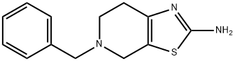 5-苄基-4,5,6,7-四氢[1,3]噻唑并[5,4-C]吡啶-2-胺 结构式