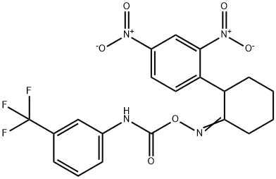 2,4-DINITRO-1-(2-[(([3-(TRIFLUOROMETHYL)ANILINO]CARBONYL)OXY)IMINO]CYCLOHEXYL)BENZENE 结构式