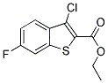 ETHYL 3-CHLORO-6-FLUORO-1-BENZOTHIOPHENE-2-CARBOXYLATE 结构式