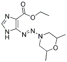 ETHYL 5-[(E)-(2,6-DIMETHYLMORPHOLIN-4-YL)DIAZENYL]-1H-IMIDAZOLE-4-CARBOXYLATE 结构式