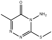 4-AMINO-6-METHYL-3-(METHYLTHIO)-1,2,4-TRIAZIN-5(4H)-ONE 结构式