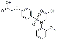 [(4-CARBOXYMETHOXY-BENZENESULFONYL)-(2-METHOXY-PHENYL)-AMINO]-ACETIC ACID 结构式