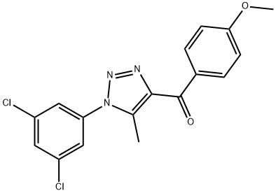 [1-(3,5-Dichlorophenyl)-5-methyl-1H-1,2,3-triazol-4-yl](4-methoxyphenyl)methanone 结构式