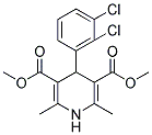 4-(2,3-DICHLOROPHENYL)-3,5-DI-(METHOXYCARBONYL)-2,6-DIMETHYL-1,4-DIHYDROPYRIDINE 结构式