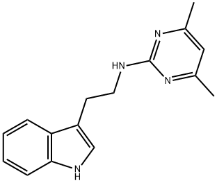 N-(4,6-DIMETHYL-2-PYRIMIDINYL)-N-[2-(1H-INDOL-3-YL)ETHYL]AMINE 结构式