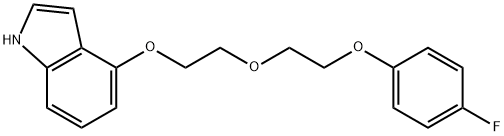 2-[2-(4-FLUOROPHENOXY)ETHOXY]ETHYL 1H-INDOL-4-YL ETHER 结构式