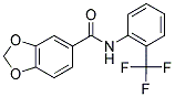 N-[2-(TRIFLUOROMETHYL)PHENYL]-1,3-BENZODIOXOLE-5-CARBOXAMIDE 结构式