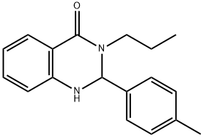 3-PROPYL-2-P-TOLYL-2,3-DIHYDRO-1H-QUINAZOLIN-4-ONE 结构式