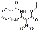 Ethyl 3-amino-3-benzamido-2-nitro-2-propenoate 结构式