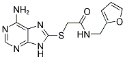 2-[(6-Amino-9H-purin-8-yl)thio]-N-(2-furylmethyl)acetamide 结构式
