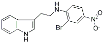 2-Bromo-N-[2-(1H-indol-3-yl)ethyl]-4-nitroaniline 结构式