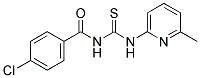 4-CHLORO-N-{[(6-METHYLPYRIDIN-2-YL)AMINO]CARBONOTHIOYL}BENZAMIDE 结构式