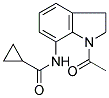 N-(1-ACETYL-2,3-DIHYDRO-1H-INDOL-7-YL)CYCLOPROPANECARBOXAMIDE 结构式