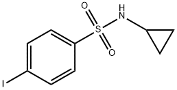 CYCLOPROPYL((4-IODOPHENYL)SULFONYL)AMINE 结构式