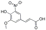 (2E)-3-(4-HYDROXY-3-METHOXY-5-NITROPHENYL)ACRYLIC ACID 结构式