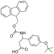 3-(4-TERT-BUTOXY-PHENYL)-3-(9H-FLUOREN-9-YLMETHOXYCARBONYLAMINO)-PROPIONIC ACID 结构式