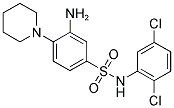 3-AMINO-N-(2,5-DICHLORO-PHENYL)-4-PIPERIDIN-1-YL-BENZENESULFONAMIDE 结构式