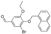3-Bromo-5-ethoxy-4-(1-naphthylmethoxy)benzaldehyde 结构式