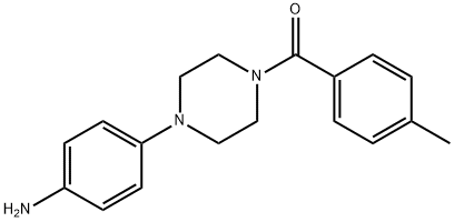 [4-(4-氨基-苯基)-哌嗪-1-基]-对-甲苯基-甲酮 结构式