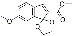 2-CARBOMETHOXY-6-METHOXY-1-INDENONE ETHYLENE KETAL 结构式