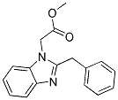 METHYL (2-BENZYL-1H-BENZIMIDAZOL-1-YL)ACETATE 结构式