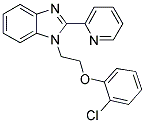 1-[2-(2-CHLOROPHENOXY)ETHYL]-2-PYRIDIN-2-YL-1H-BENZIMIDAZOLE 结构式