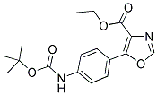 ETHYL 5-[(4'-N-BOC-AMINO)PHENYL]-1,3-OXAZOLE-4-CARBOXYLATE 结构式