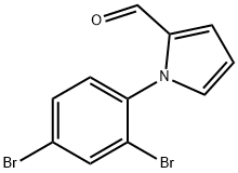 1-(2,4-DIBROMOPHENYL)-1H-PYRROLE-2-CARBALDEHYDE 结构式