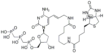 5-(N-(N-BIOTINYL-EPSILON-AMINO-CAPROYL)- 3-AMINOALL 结构式