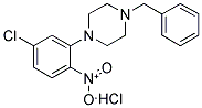 1-Benzyl-4-(5-chloro-2-nitrophenyl)piperazine hydrochloride 结构式