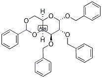 BENZYL 4,6-O-BENZYLIDENE-2,3-DI-O-BENZYL-A-D-GALACTPYRANOSIDE 结构式