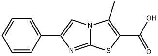 3-METHYL-6-PHENYLIMIDAZO[2,1-{B}][1,3]THIAZOLE-2-CARBOXYLIC ACID 结构式