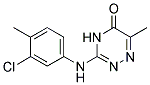 3-(3-Chloro-4-methyl-phenylamino)-6-methyl-4H-[1,2,4]triazin-5-one 结构式
